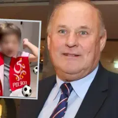 Jan Tomaszewski z dumą patrzy na dzieci kibicujące Polsce.