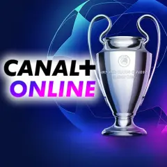 Puchar Ligi Mistrzów i logo Canal+ Online. Dowiedz się, gdzie oglądać mecze w ramach liga mistrzów 2022.
