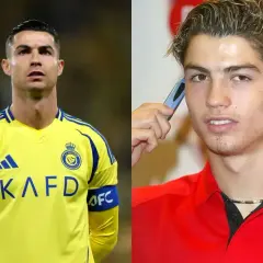 Porównanie Cristiano Ronaldo dziś w żółtej koszulce Al Nassr i jako młody chłopak. Ile lat ma Ronaldo?