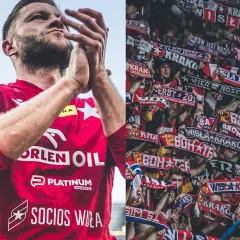 Jakub Błaszczykowski z kibicami Wisły Kraków. Jego majątek to symbol sukcesu i oddania fanów.