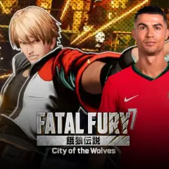 Cristiano Ronaldo gry w Fatal Fury: City of the Wolves.