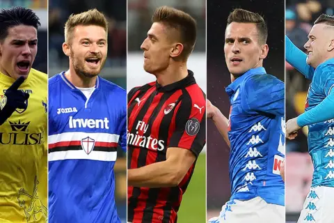 Polacy w Serie A: Zieliński, Linetty, Piątek, Milik i inni w akcji.
