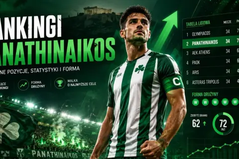 Piłkarze z Aten, Panathinaikos, zajmują drugie miejsce w tabeli ligowej. Ich forma jest świetna, zdobywają wiele bramek.