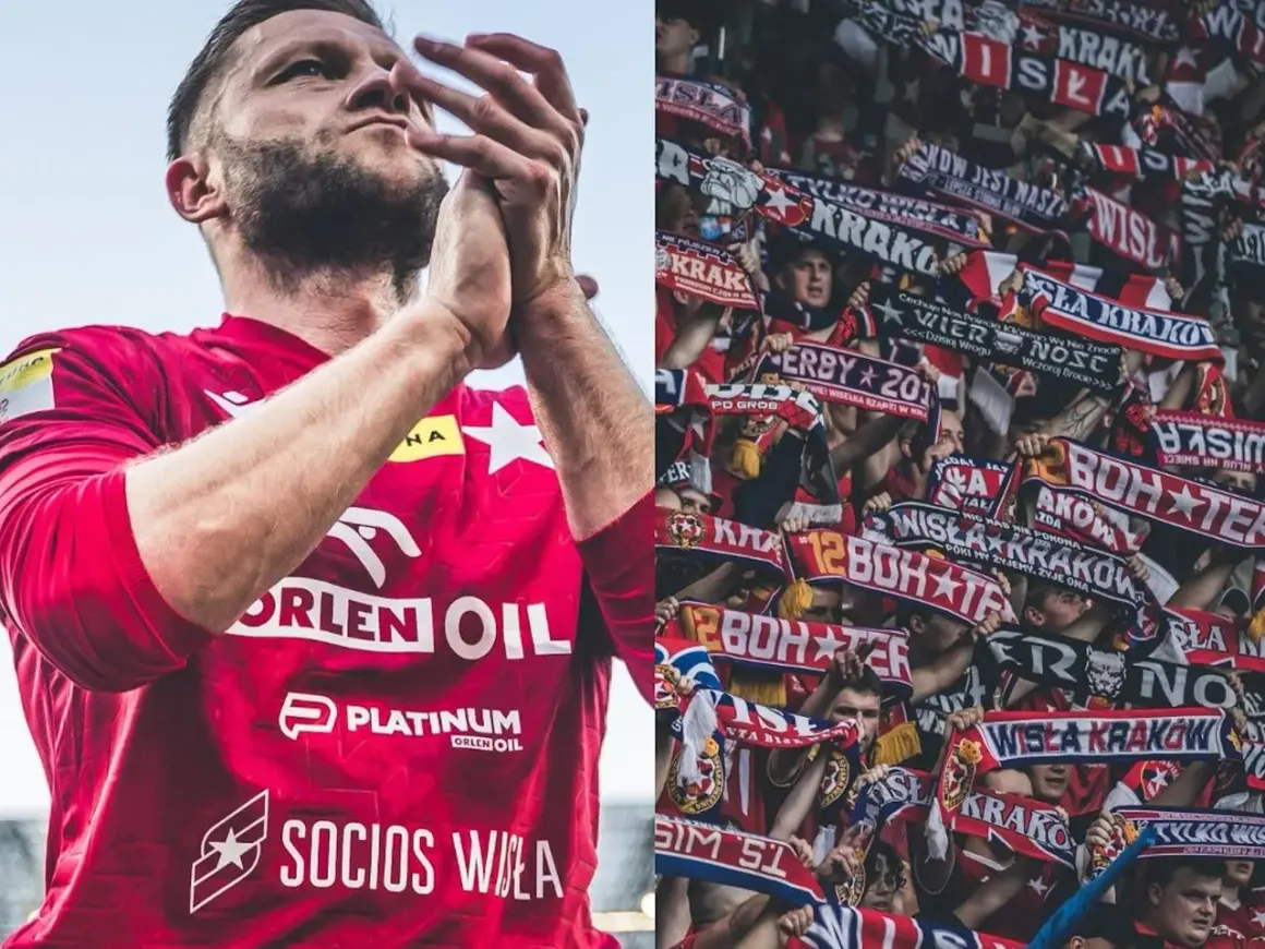 Jakub Błaszczykowski z kibicami Wisły Kraków. Jego majątek to symbol sukcesu i oddania fanów.