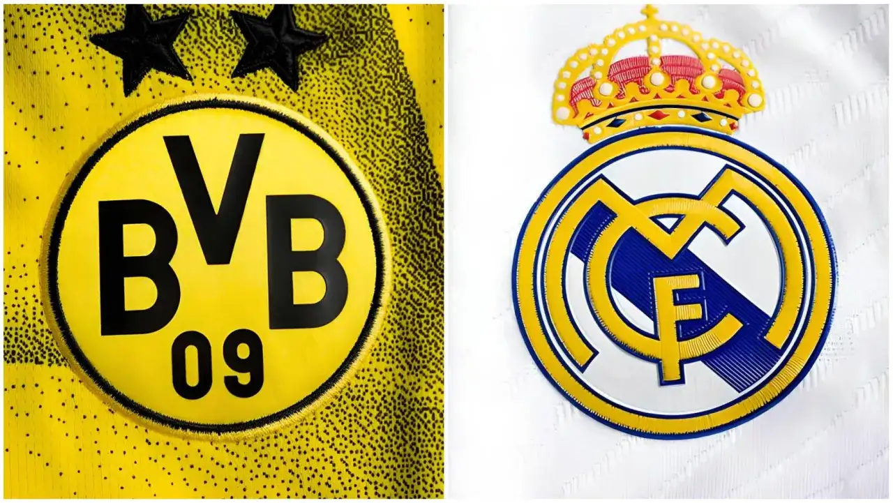 Emblematy BVB i Realu Madryt. Gdzie oglądać Ligę Mistrzów 2022?